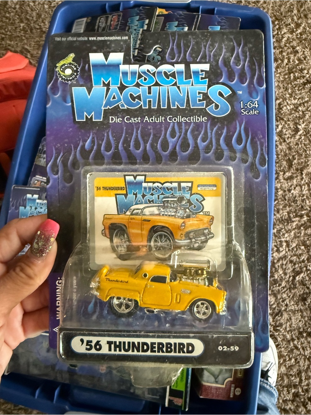 '56 Thunderbird Die-Cast Toy Car - Yellow